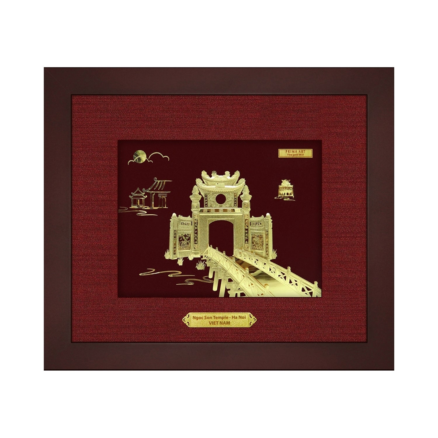 CGS-0006-80 Ngoc Son Pagoda in Frame 25 x 29 cm