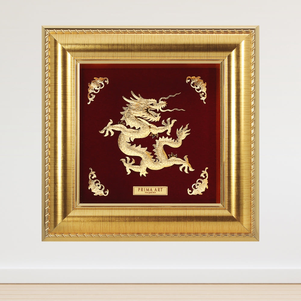 CGS037106 Dragon Wealth in Frame 16x16 cm