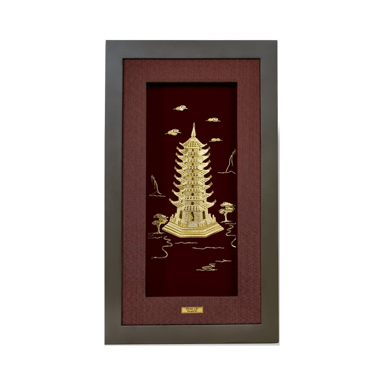 CGS-0401-01 9 Floor Van Xuong Tower in Frame 16 x 29 cm