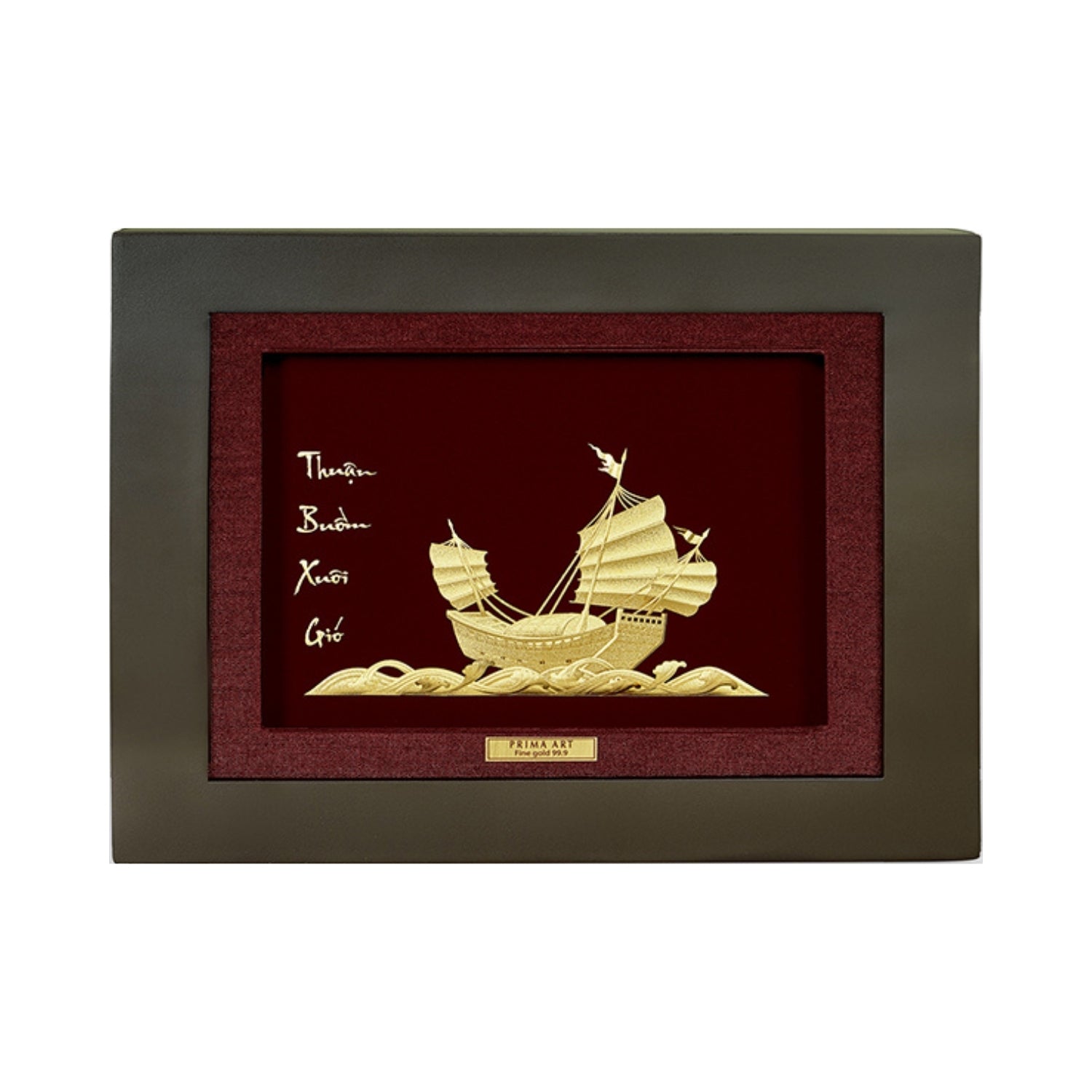 CGS-0510-02 Billionnaire's Wealth Ship in Frame 33 x 38 cm