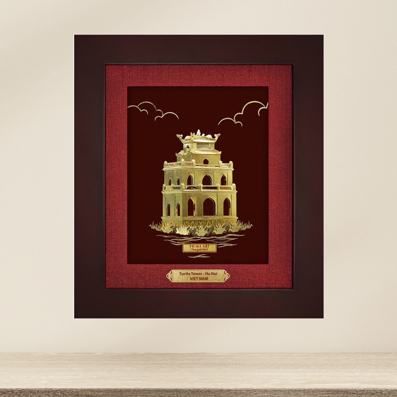 CGS-0515-24 Turtle Tower in Frame 25 x 29 cm
