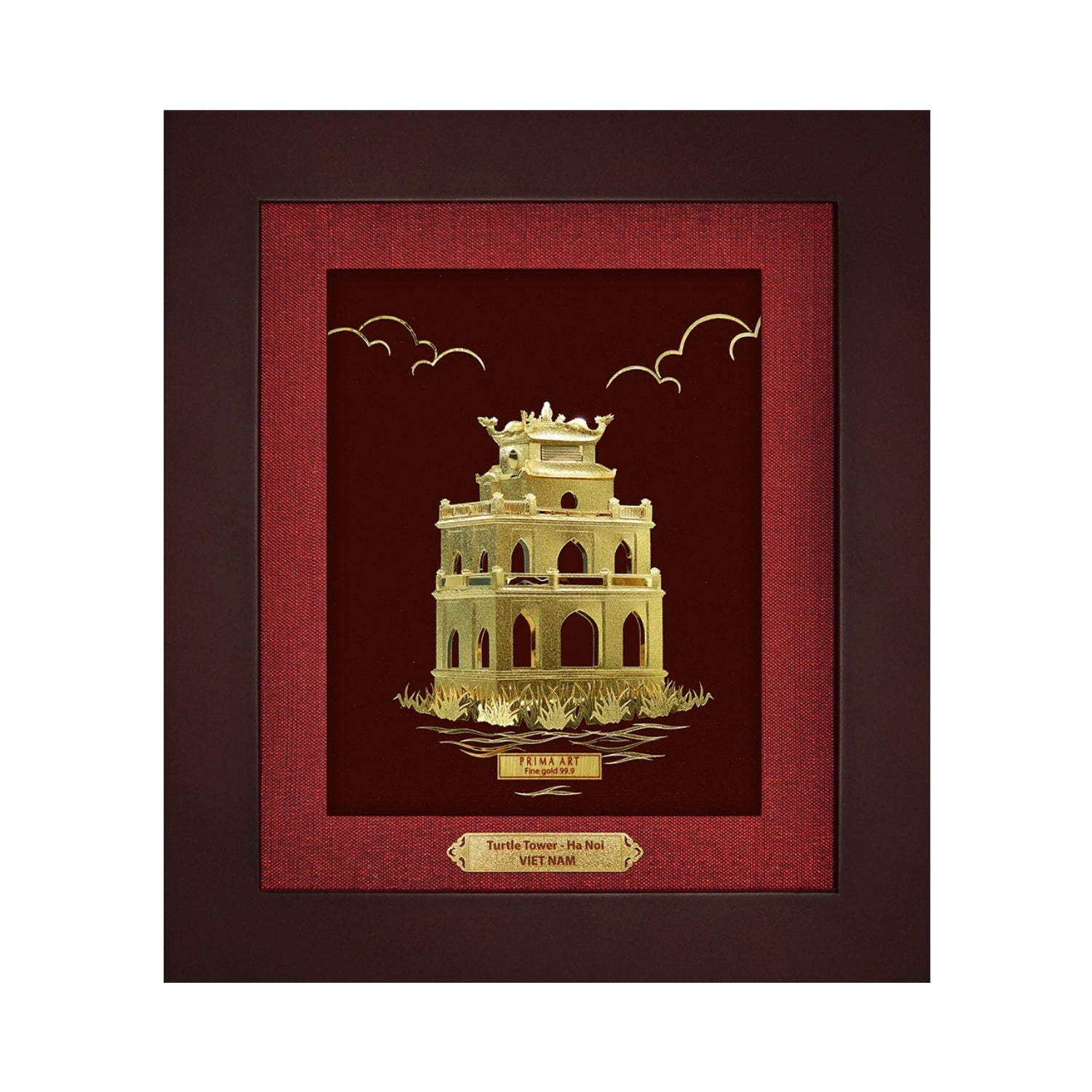 CGS-0515-24 Turtle Tower in Frame 25 x 29 cm
