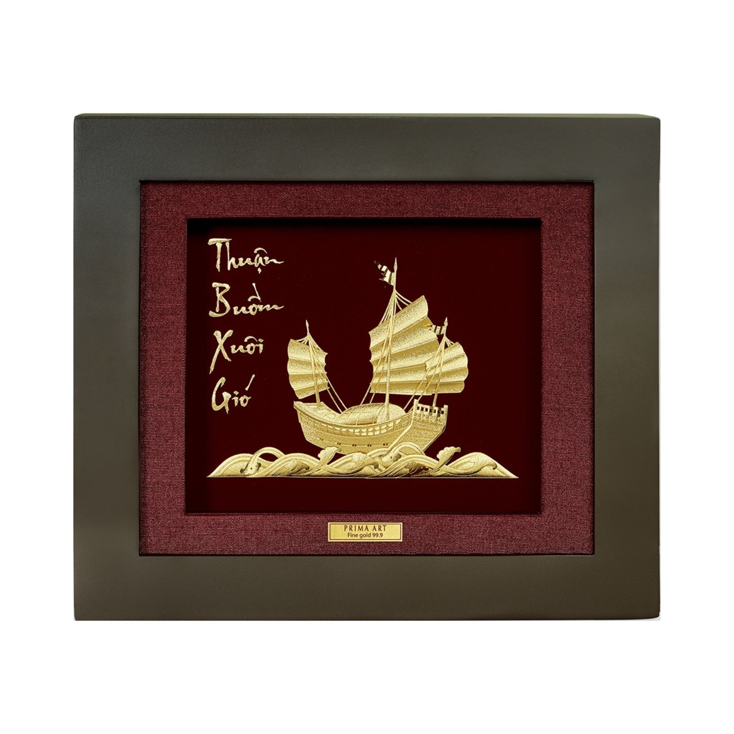 CGS-0624-01 Billionnaire's Wealth Ship in Frame 25 x 29 cm