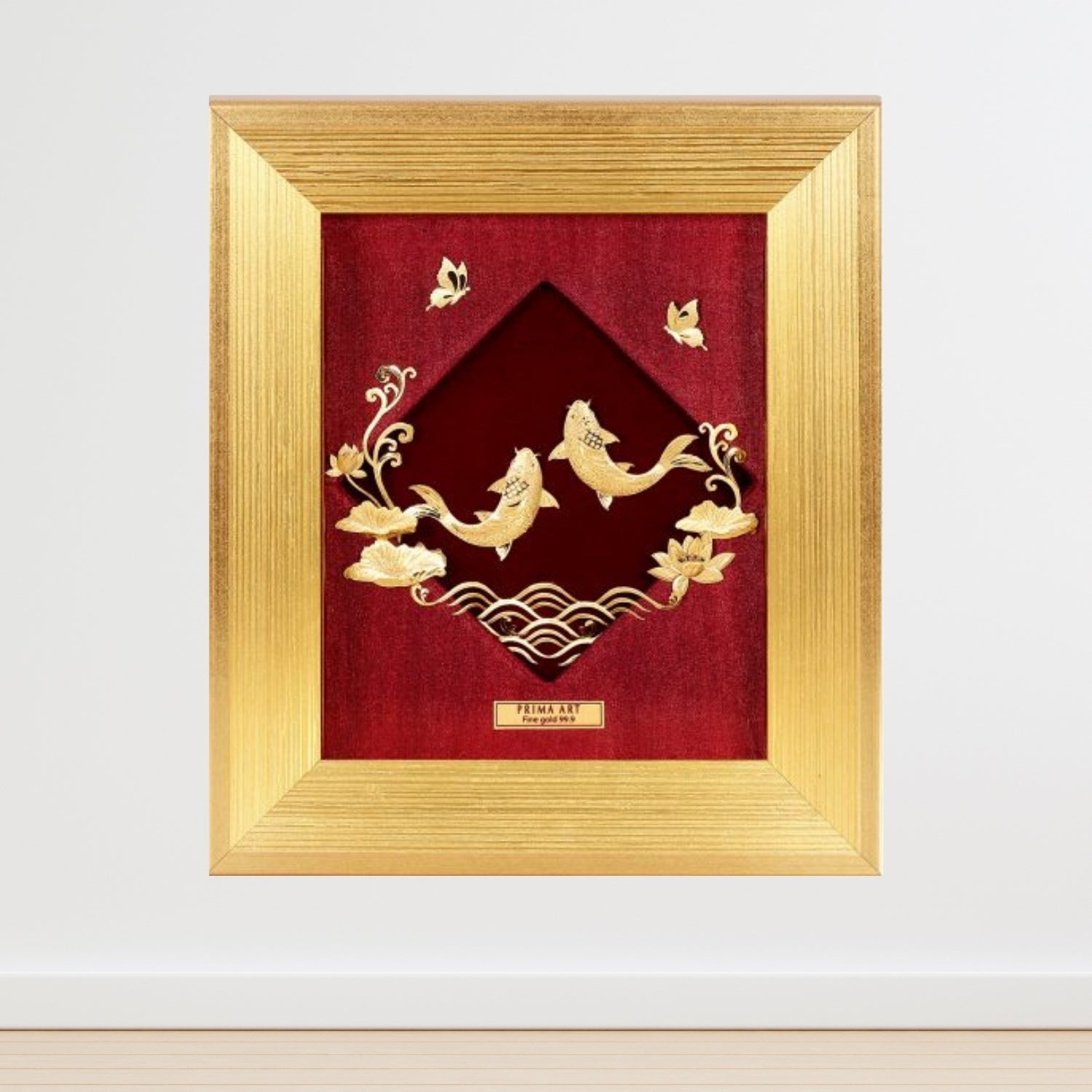 CGS-0757-01 NOBLE Original, Couple Fish Swimming Under Water in Frame 18 x 20 cm