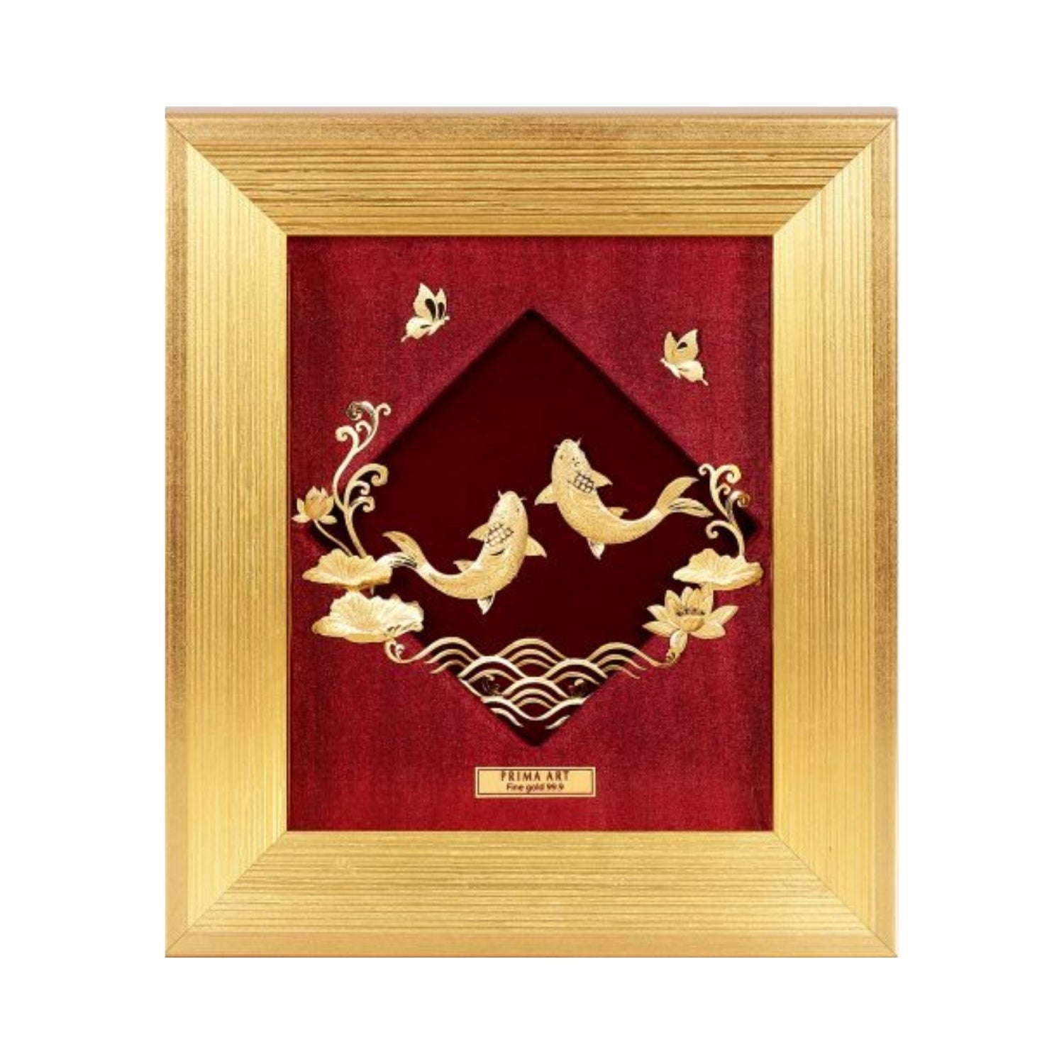 CGS-0757-01 NOBLE Original, Couple Fish Swimming Under Water in Frame 18 x 20 cm