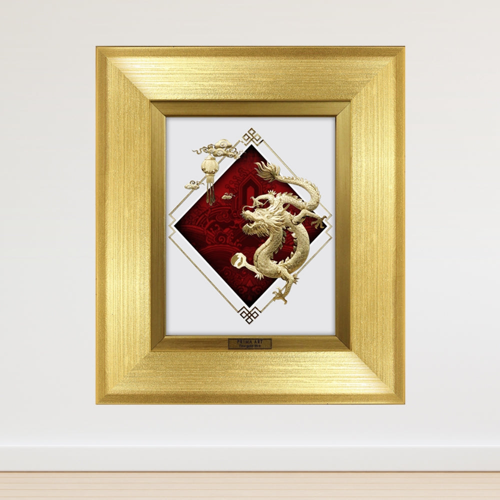 CGS087301 Dragon Jade in Frame 18x20 cm