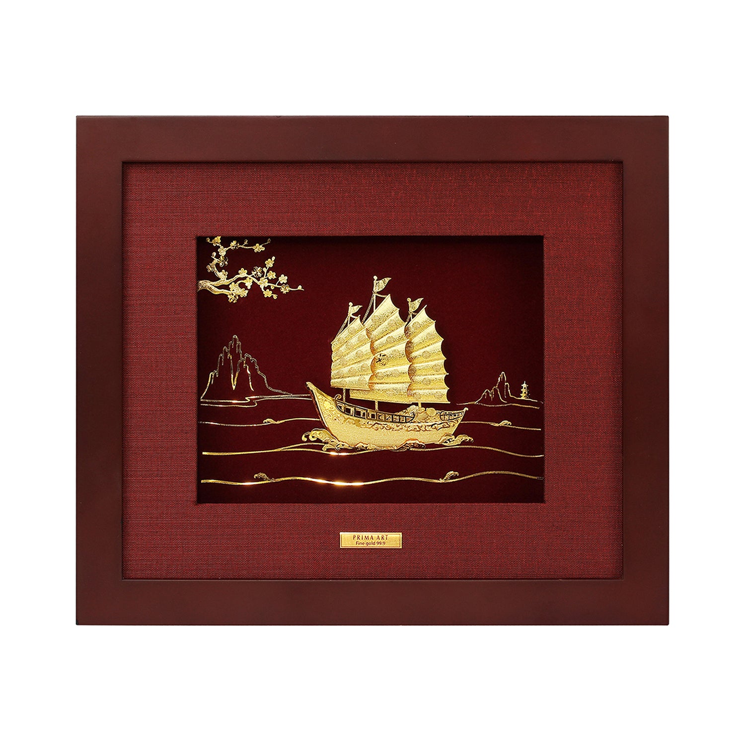 CGS015139 Wealth Ship in Frame 25x29 cm