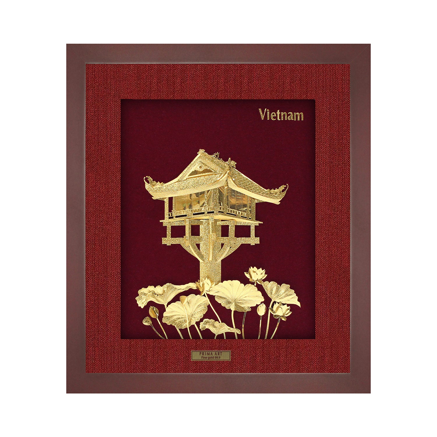 CGS027705 One Pillar Pagoda in Frame 33x38 cm