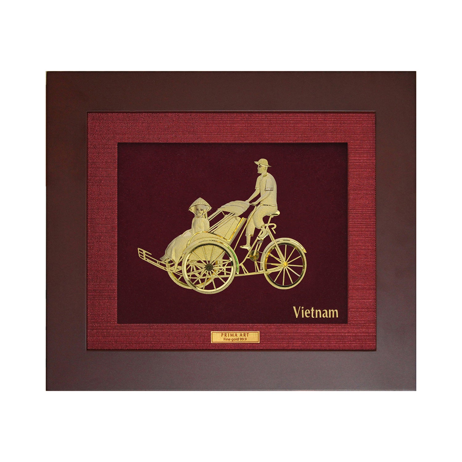 CGS044706 The Girl and the Cyclo in Frame 18x20 cm
