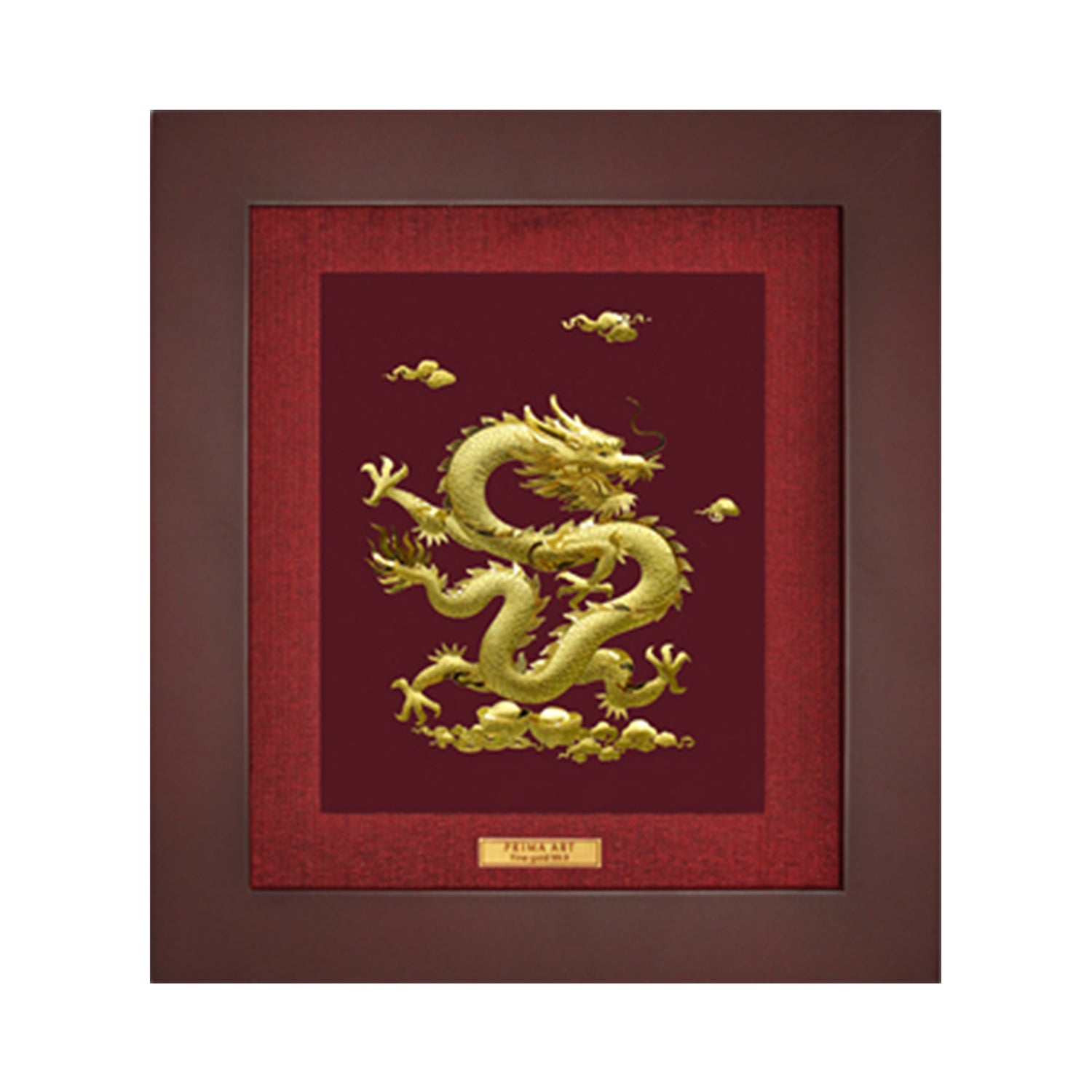 CGS051540 Golden Dragon in Frame 18x20 cm