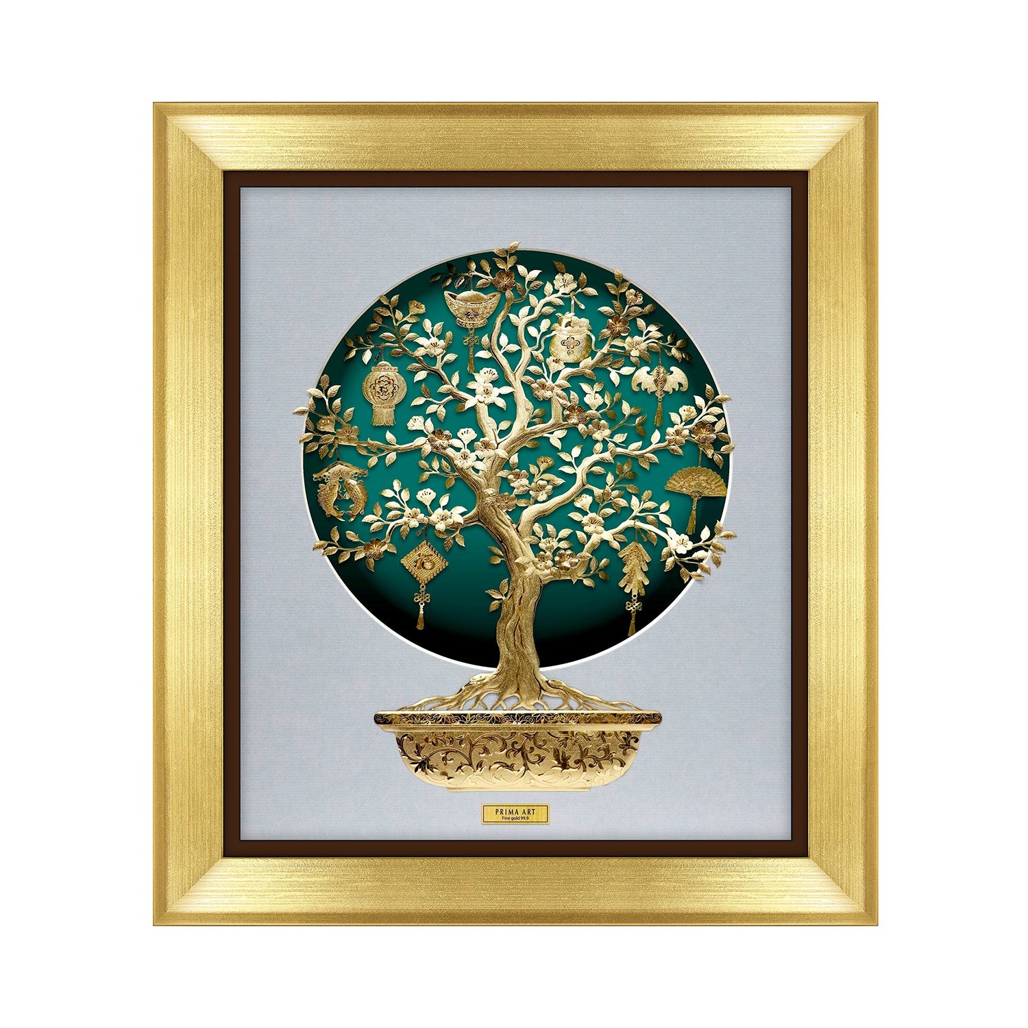 CGS082501 Tree of Wealth (Noble Collection) in Frame 33x38 cm