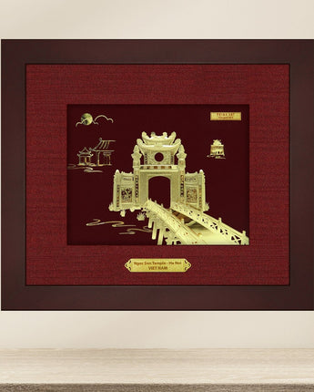 CGS-0006-80 Ngoc Son Pagoda in Frame 25 x 29 cm