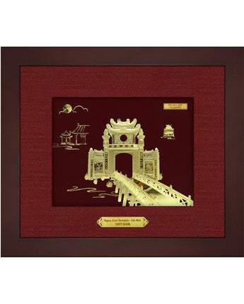 CGS-0006-80 Ngoc Son Pagoda in Frame 25 x 29 cm