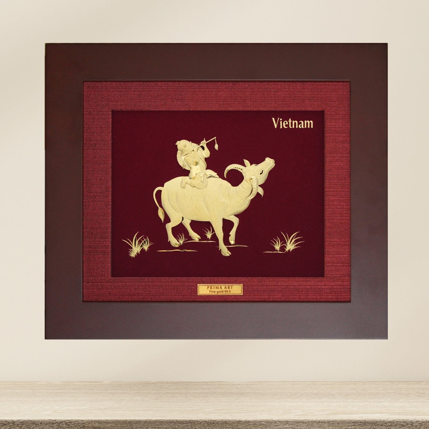 CGS-0264-20 The Shepherd Blows The Flute in Frame 18 x 20 cm