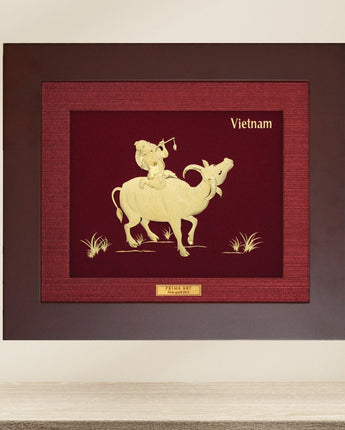 CGS-0264-20 The Shepherd Blows The Flute in Frame 18 x 20 cm