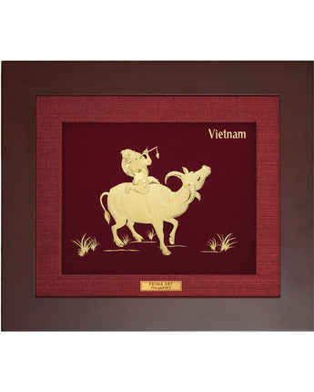 CGS-0264-20 The Shepherd Blows The Flute in Frame 18 x 20 cm
