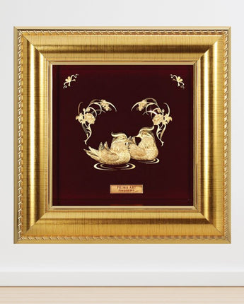 CGS-0275-10 Couple of happy Loveducks in Frame 16 x 16 cm