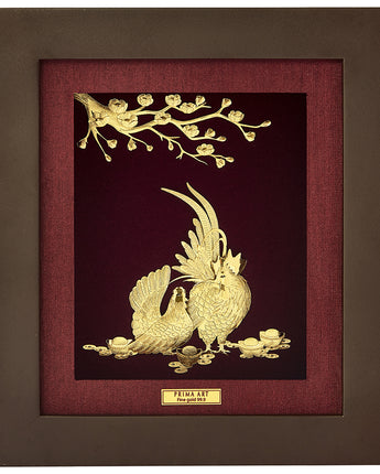 Golden Rooster Welcoming Spring