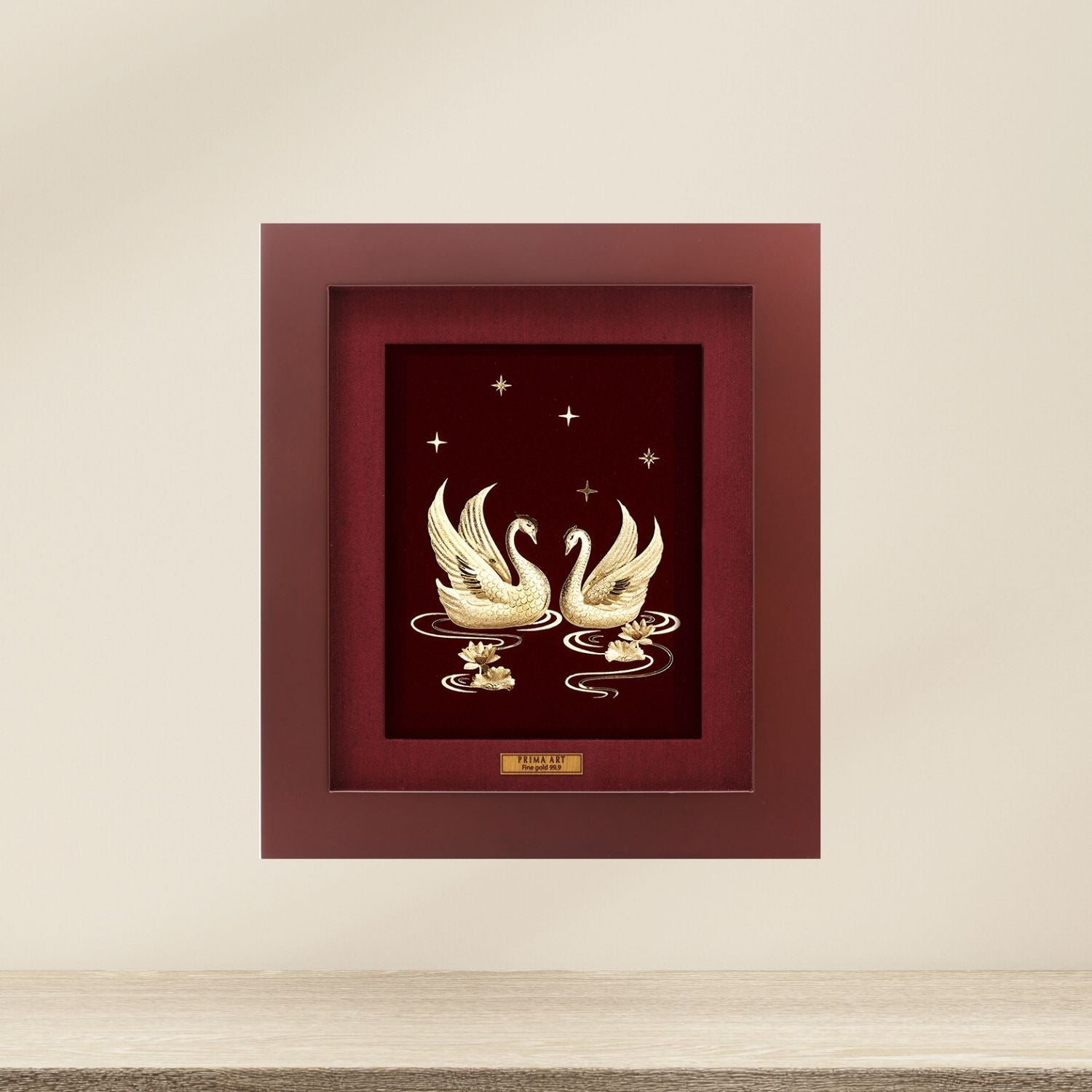 CGS-0411-34 Couple Cranes In Love in Frame 18 x 20 cm