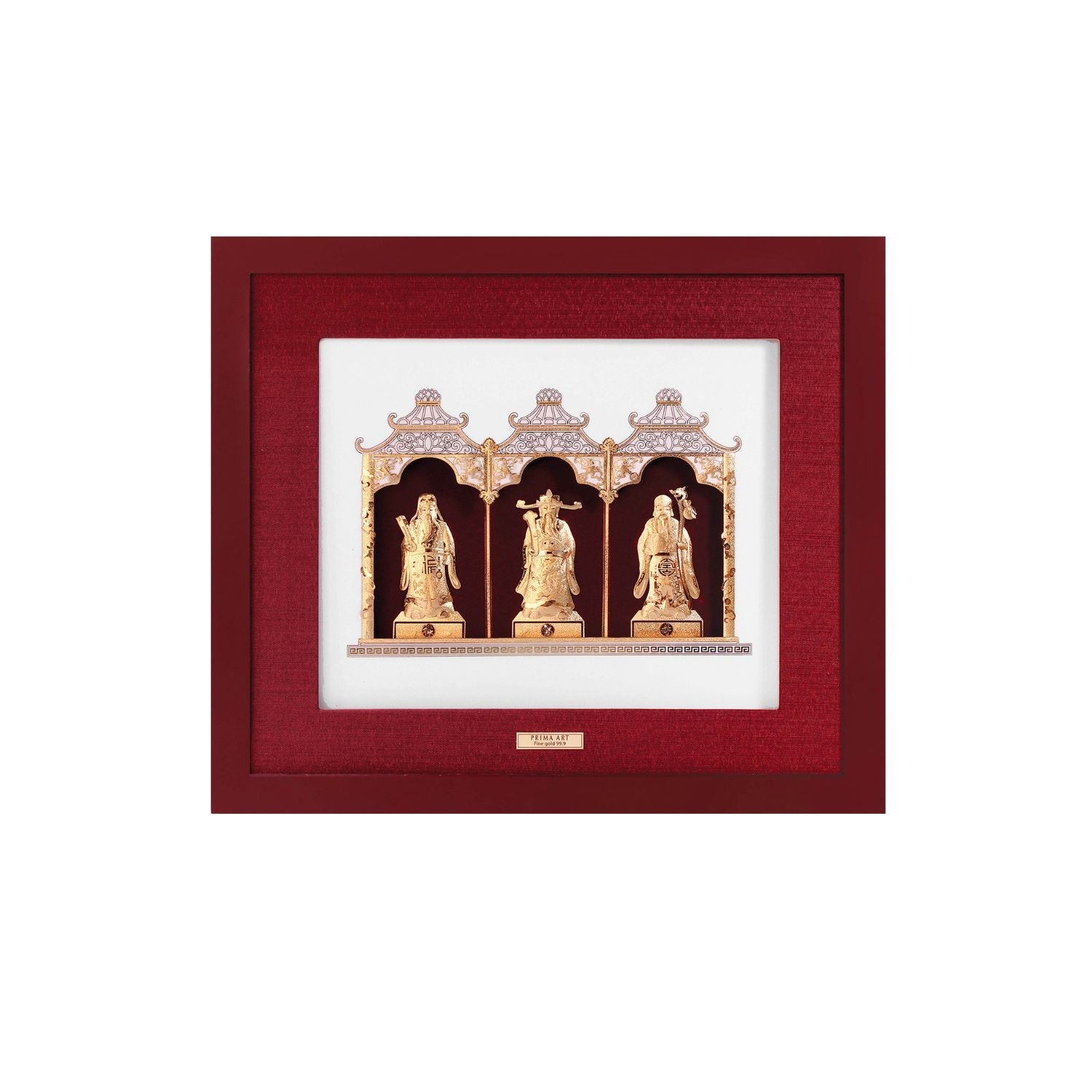 CGS-0426-01 Hok Lok Siu Brings Luck Fortune And Longebity in Frame 46 x 36 cm