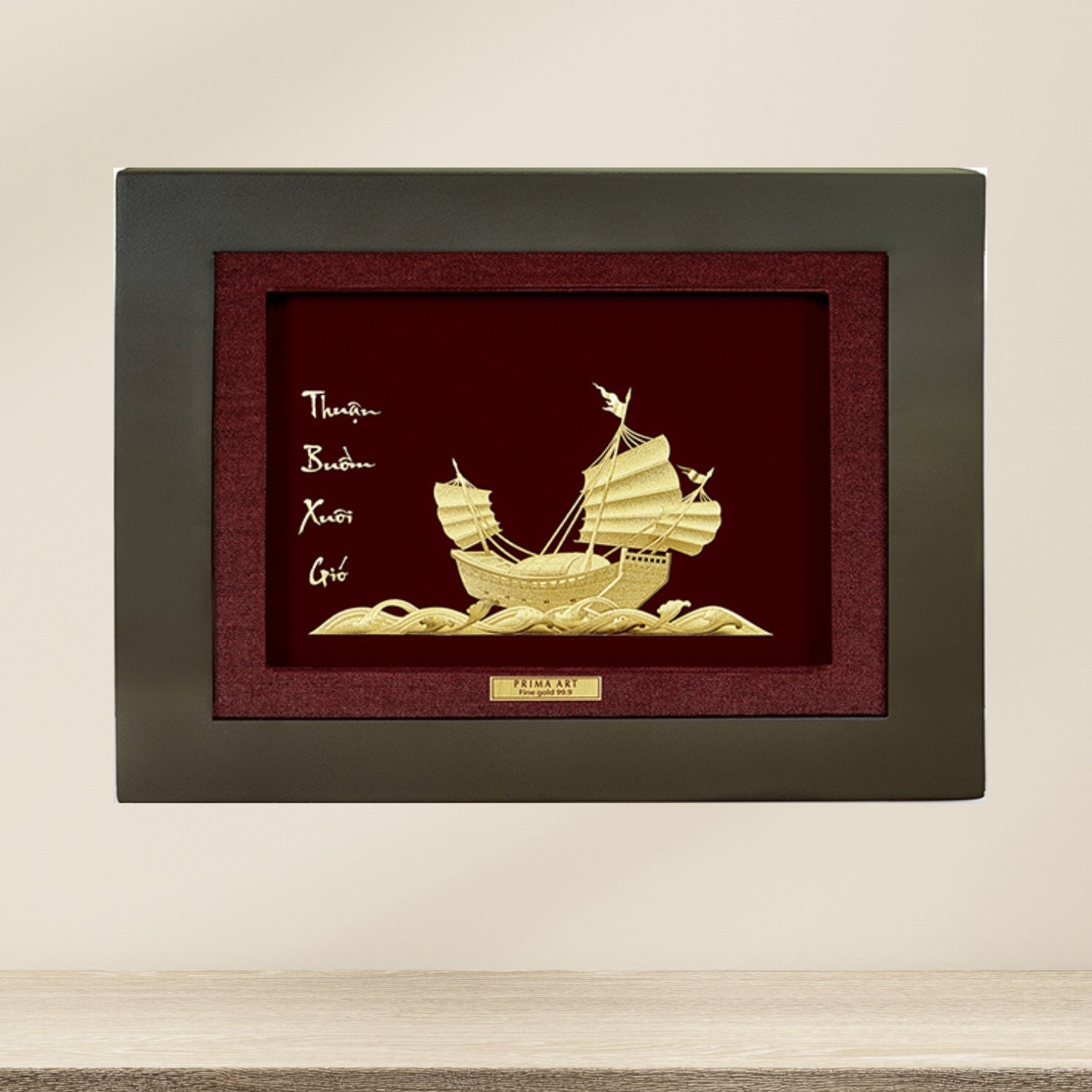 CGS-0510-02 Billionnaire's Wealth Ship in Frame 33 x 38 cm
