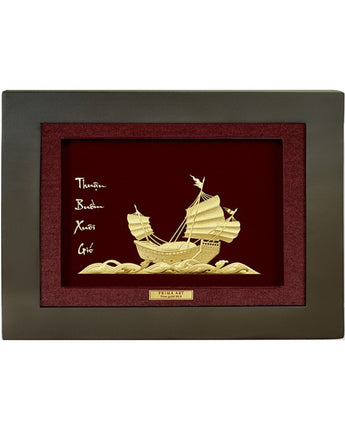 CGS-0510-02 Billionnaire's Wealth Ship in Frame 33 x 38 cm