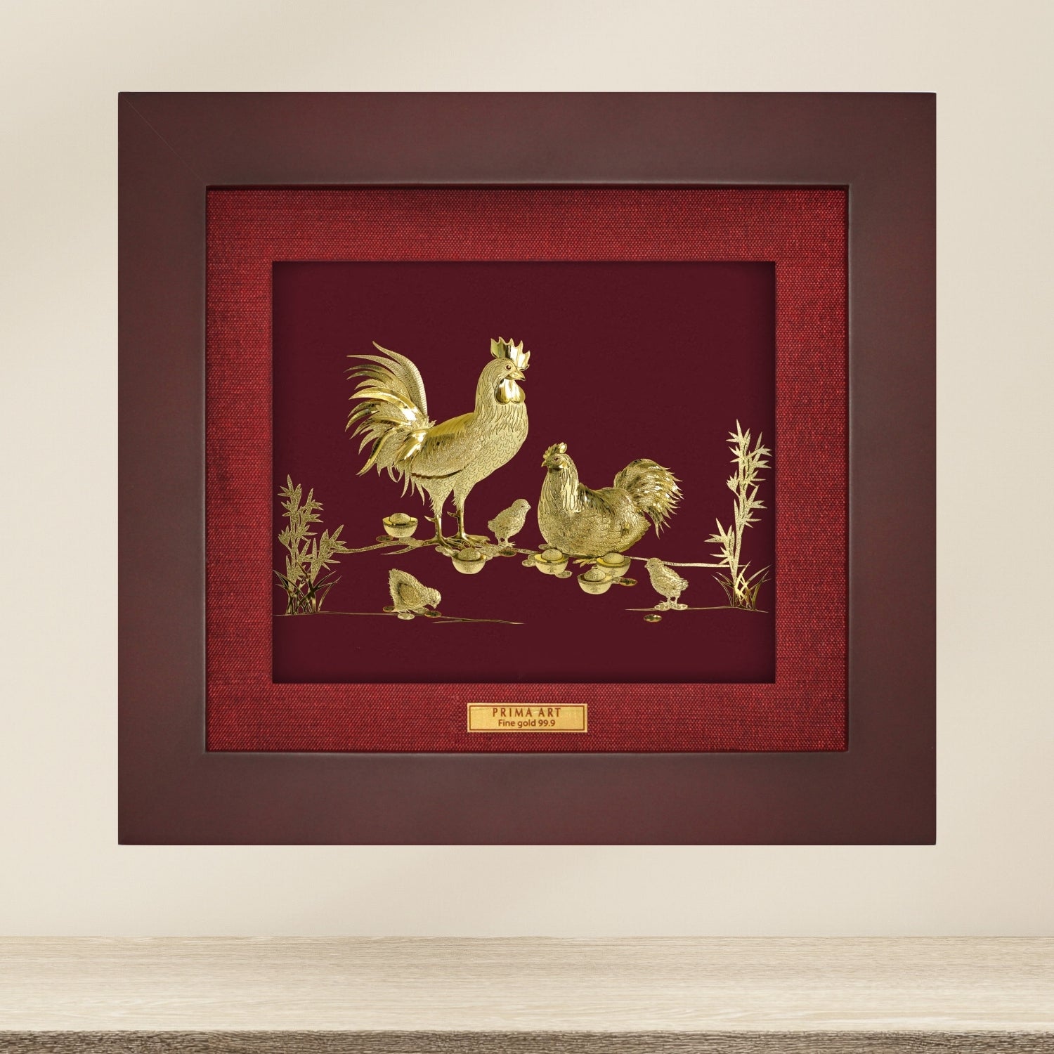 CGS-0515-11 The Happy Chickens Family in Frame 18 x 20 cm