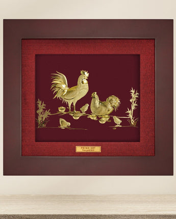 CGS-0515-11 The Happy Chickens Family in Frame 18 x 20 cm