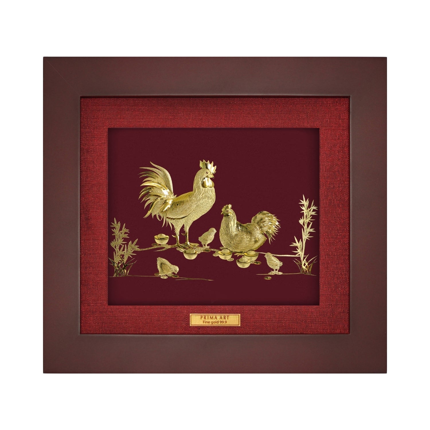 CGS-0515-11 The Happy Chickens Family in Frame 18 x 20 cm