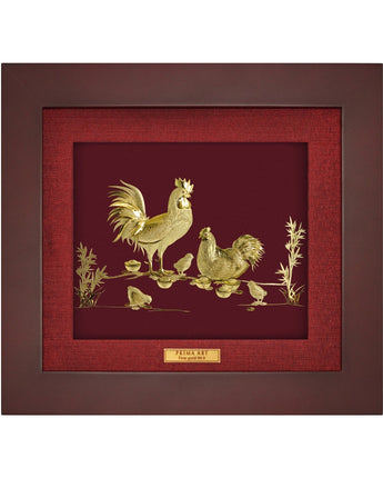 CGS-0515-11 The Happy Chickens Family in Frame 18 x 20 cm