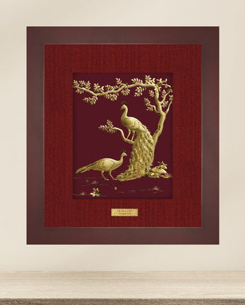 CGS-0552-01 Golden Phoenix Brings Happiness in Frame 25 x 29 cm
