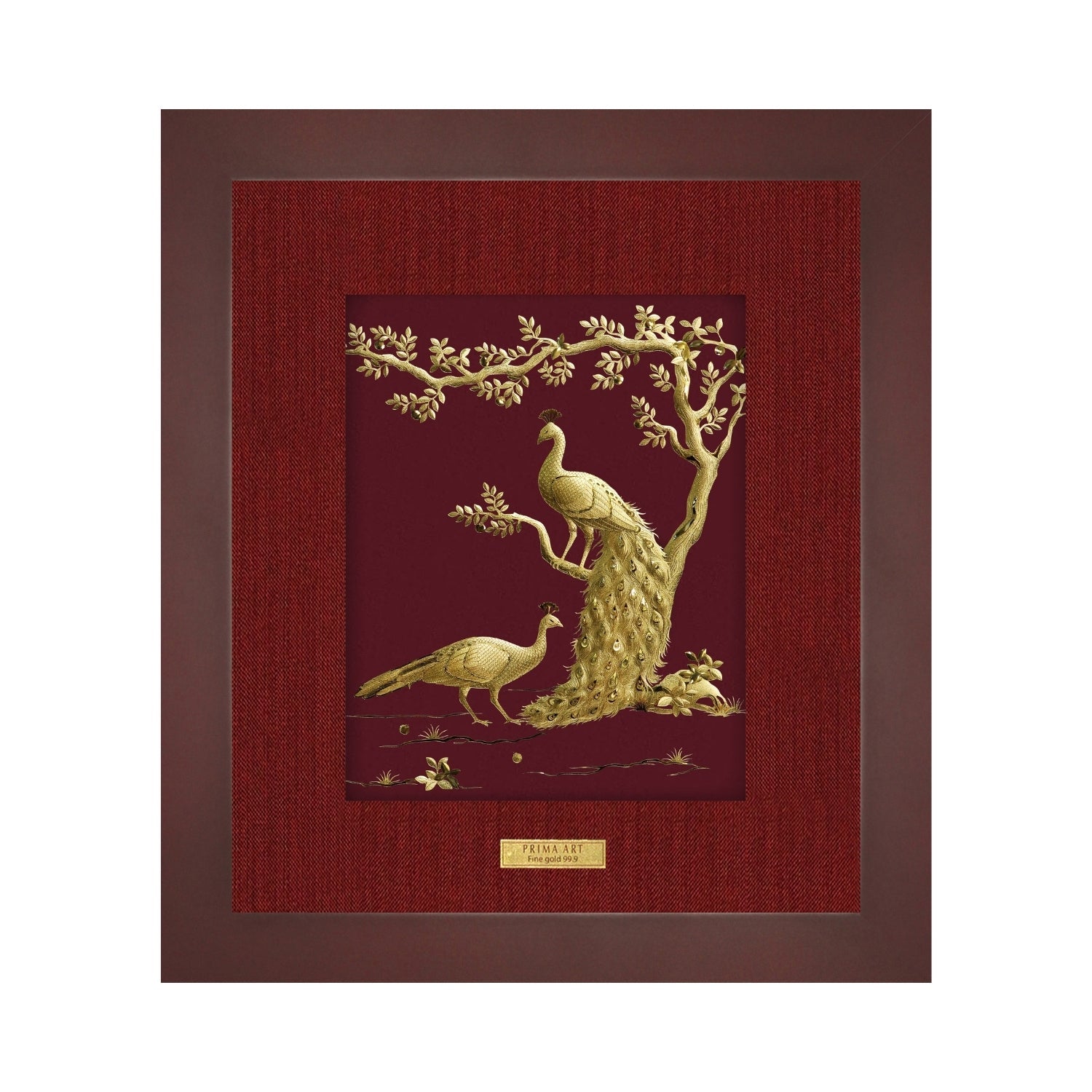 CGS-0552-01 Golden Phoenix Brings Happiness in Frame 25 x 29 cm