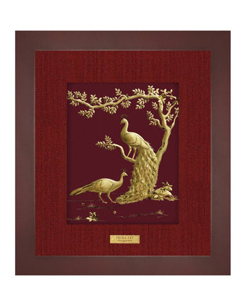 CGS-0552-01 Golden Phoenix Brings Happiness in Frame 25 x 29 cm