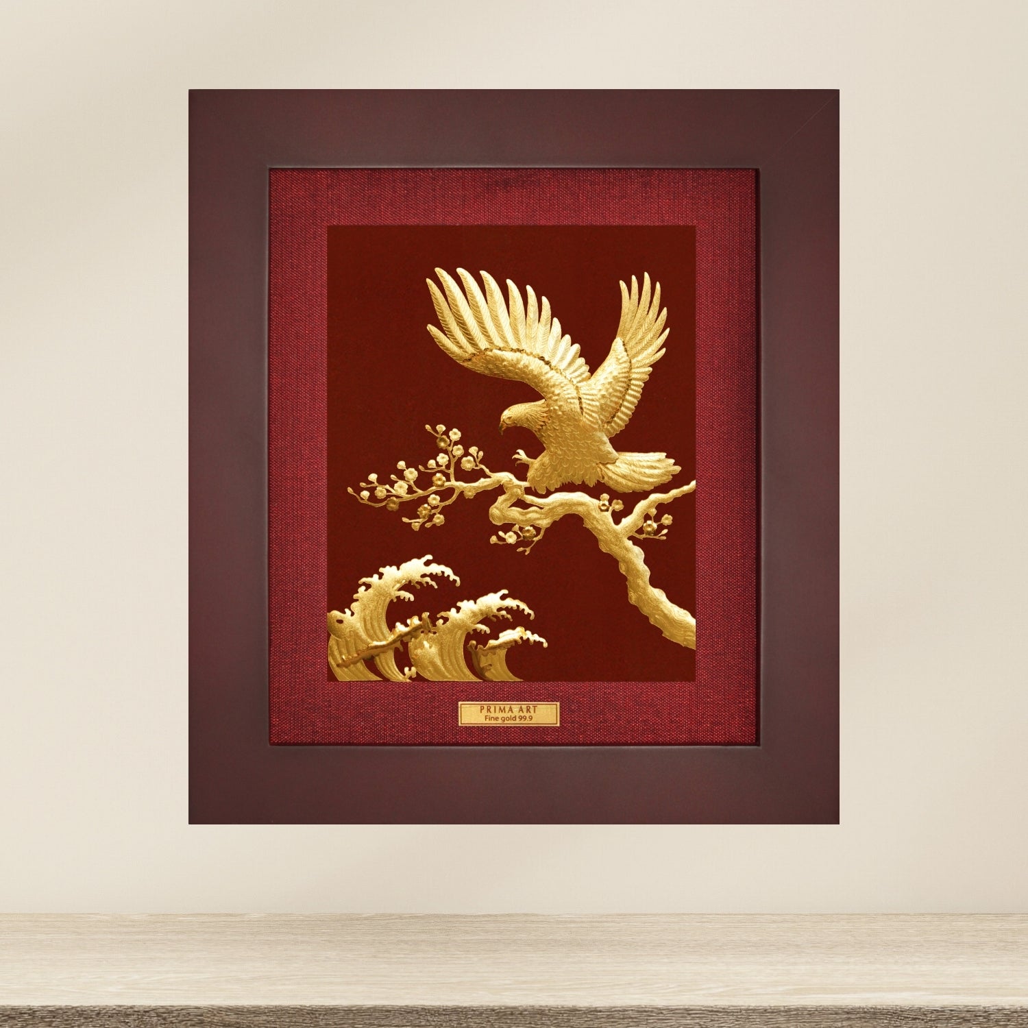 CGS-0573-01 The Powerfull Eagle Spread The Wings in Frame 25 x 29 cm