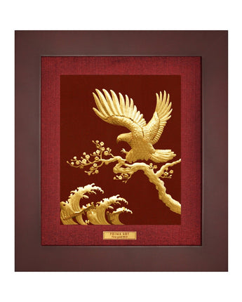 CGS-0573-01 The Powerfull Eagle Spread The Wings in Frame 25 x 29 cm