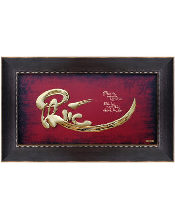 CGS-0585-02 Calligraphy - Phuc (Happiness) in Frame 77 x 45 cm