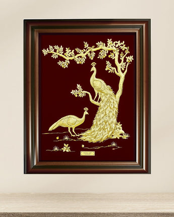 CGS-0603-01 Golden Phoenix Brings Happiness in Frame 67 x 79 cm