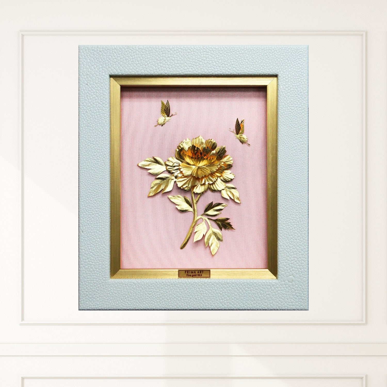 CGS-0657-81 LUXE Original, Peony in Frame 18 x 20 cm