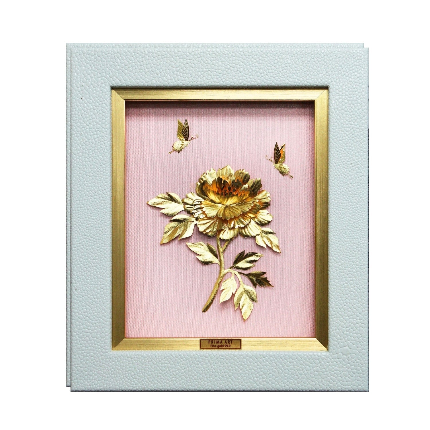 CGS-0657-81 LUXE Original, Peony in Frame 18 x 20 cm