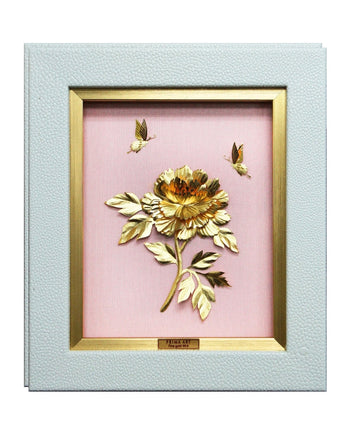 CGS-0657-81 LUXE Original, Peony in Frame 18 x 20 cm