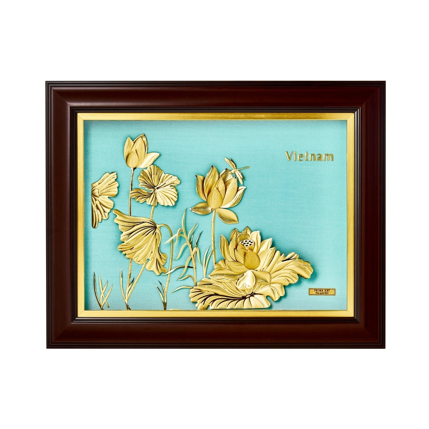 CGS-0675-01 Lotus, The Iconic Symbol Of Vietnamese Characteristic in Frame 46 x 36 cm