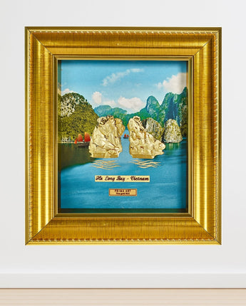 CGS-0681-01 Beautiful Ha Long Bay in Frame 18 x 20 cm