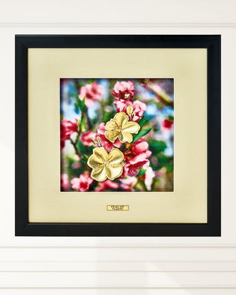 CGS-0694-01 LUXE Color of Spring, Peach Blossom in Frame 35 x 35 cm