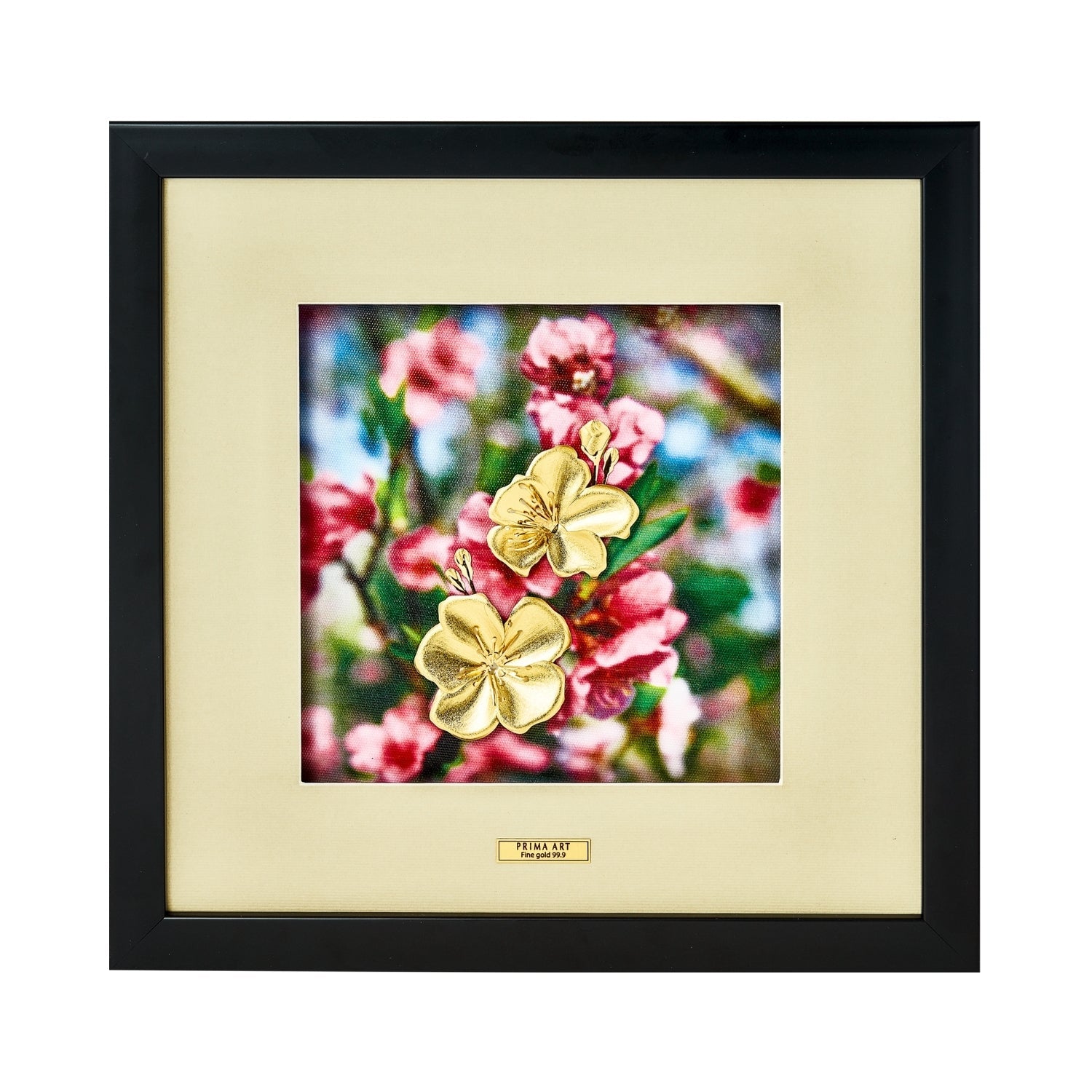 CGS-0694-01 LUXE Color of Spring, Peach Blossom in Frame 35 x 35 cm