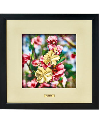 CGS-0694-01 LUXE Color of Spring, Peach Blossom in Frame 35 x 35 cm