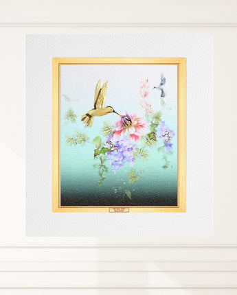 CGS-0698-01 LUXE Impression, Couple of Birds in Frame 18 x 20 cm