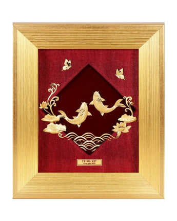 CGS-0757-01 NOBLE Original, Couple Fish Swimming Under Water in Frame 18 x 20 cm