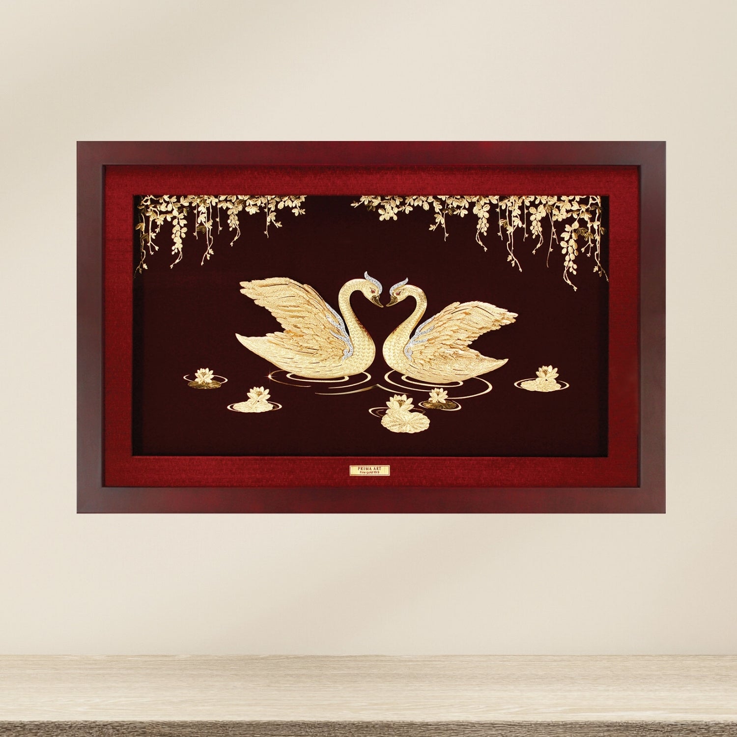 MGS-0009-01 Couple Cranes In Love in Frame 55 x 35 cm