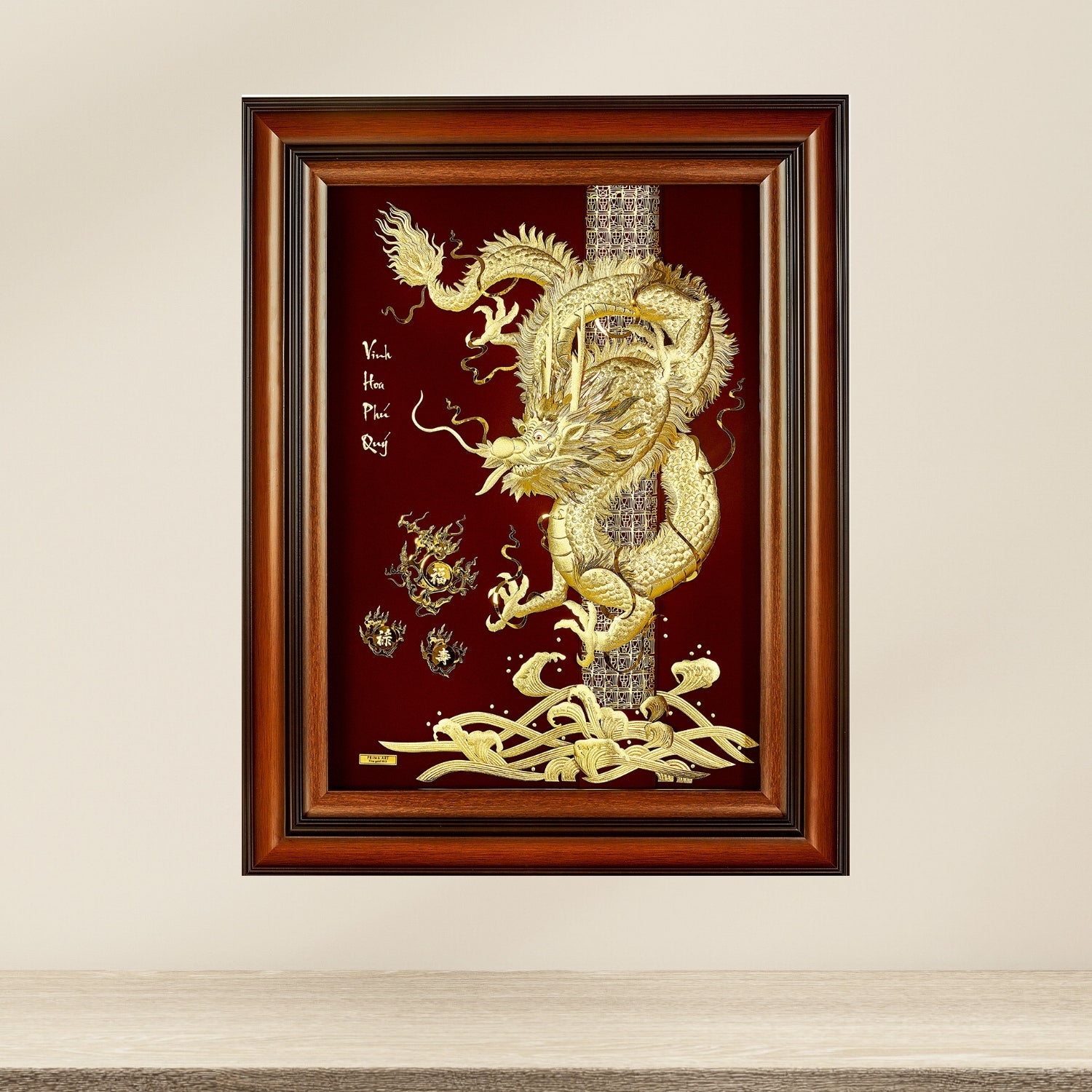MGS-0022-01 The Powerful And Imperial Dragon in Frame 60 x 77 cm