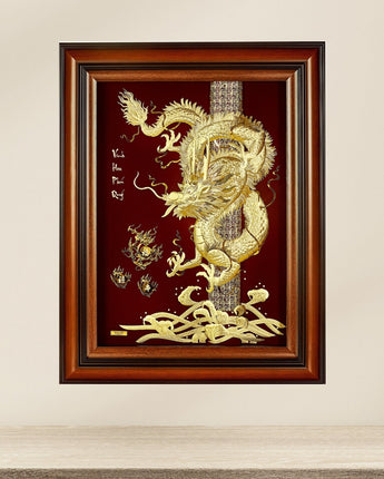 MGS-0022-01 The Powerful And Imperial Dragon in Frame 60 x 77 cm